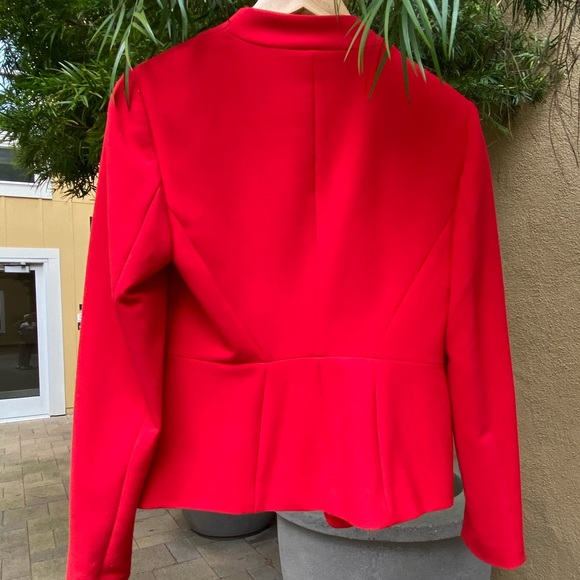 Ann Taylor red work blazer - Picture 3 of 3